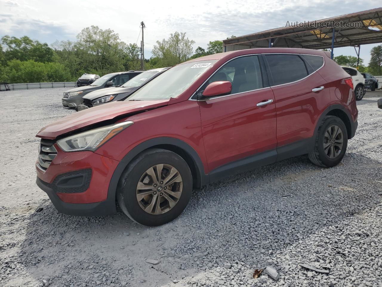 2014 Hyundai Santa Fe Sport  Red vin: 5XYZT3LB6EG166070