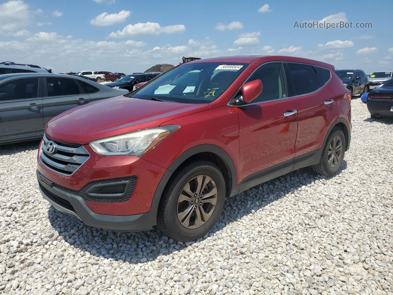 2015 Hyundai Santa Fe Sport  Red vin: 5XYZT3LB6FG261522