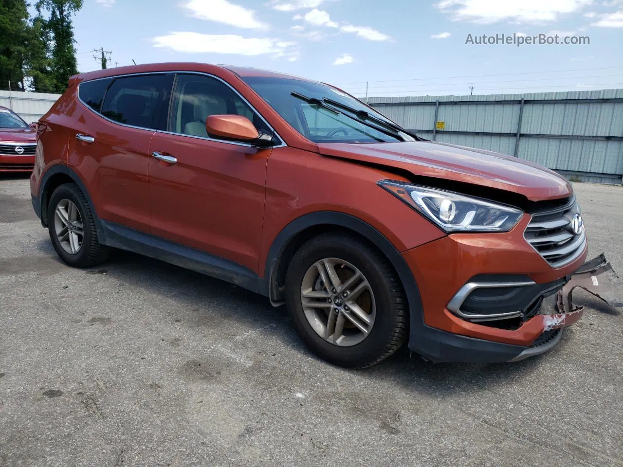 2018 Hyundai Santa Fe Sport  Orange vin: 5XYZT3LB6JG508787