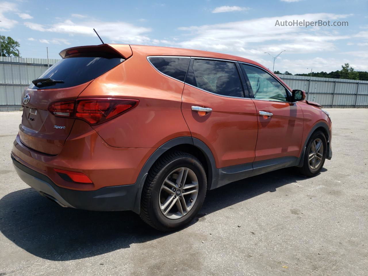 2018 Hyundai Santa Fe Sport  Оранжевый vin: 5XYZT3LB6JG508787