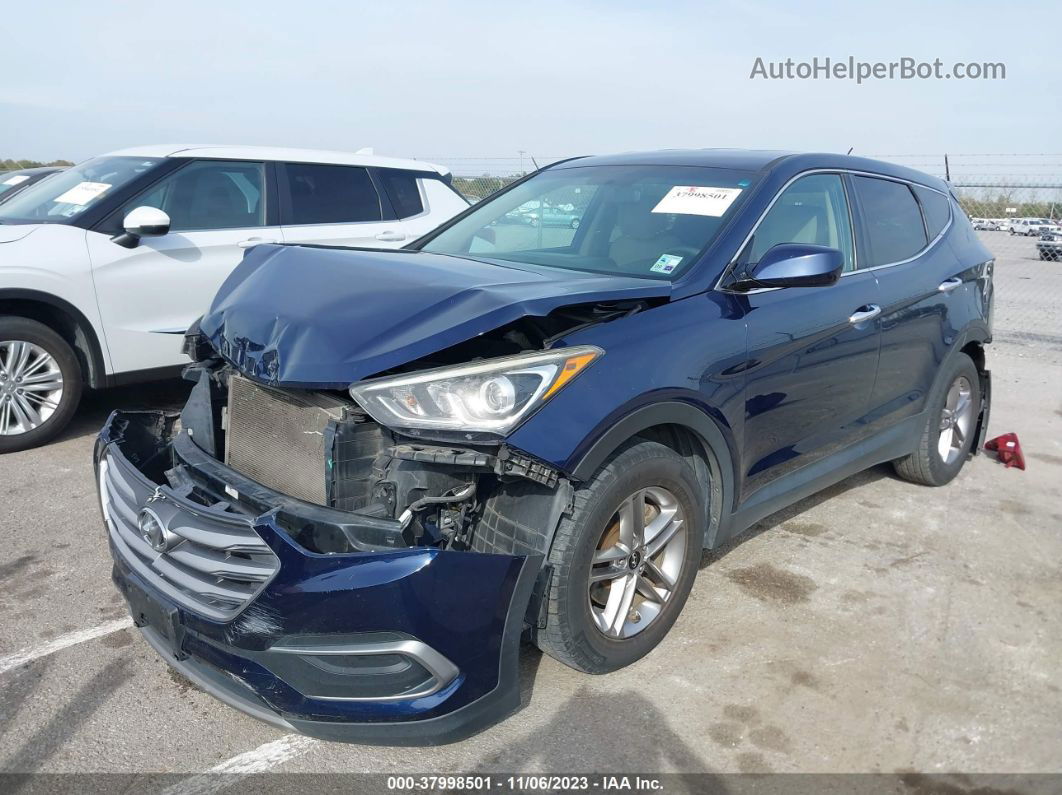 2018 Hyundai Santa Fe Sport 2.4l Blue vin: 5XYZT3LB6JG531843