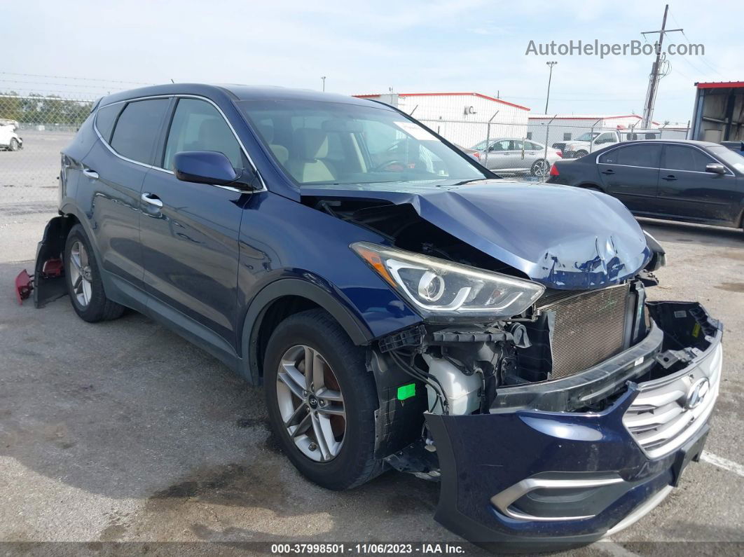 2018 Hyundai Santa Fe Sport 2.4l Blue vin: 5XYZT3LB6JG531843