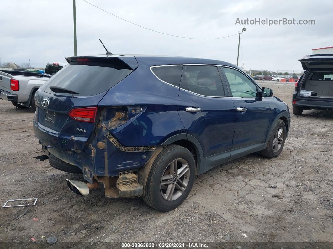 2018 Hyundai Santa Fe Sport 2.4l Blue vin: 5XYZT3LB6JG535746