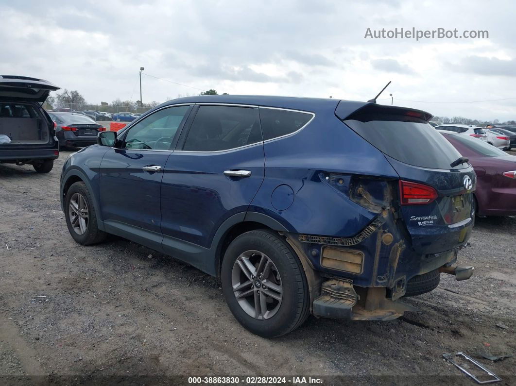 2018 Hyundai Santa Fe Sport 2.4l Blue vin: 5XYZT3LB6JG535746