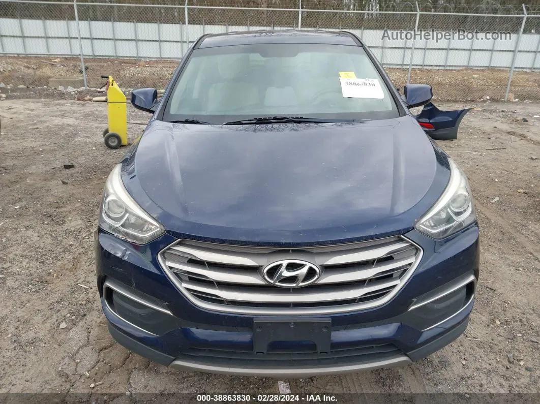 2018 Hyundai Santa Fe Sport 2.4l Blue vin: 5XYZT3LB6JG535746