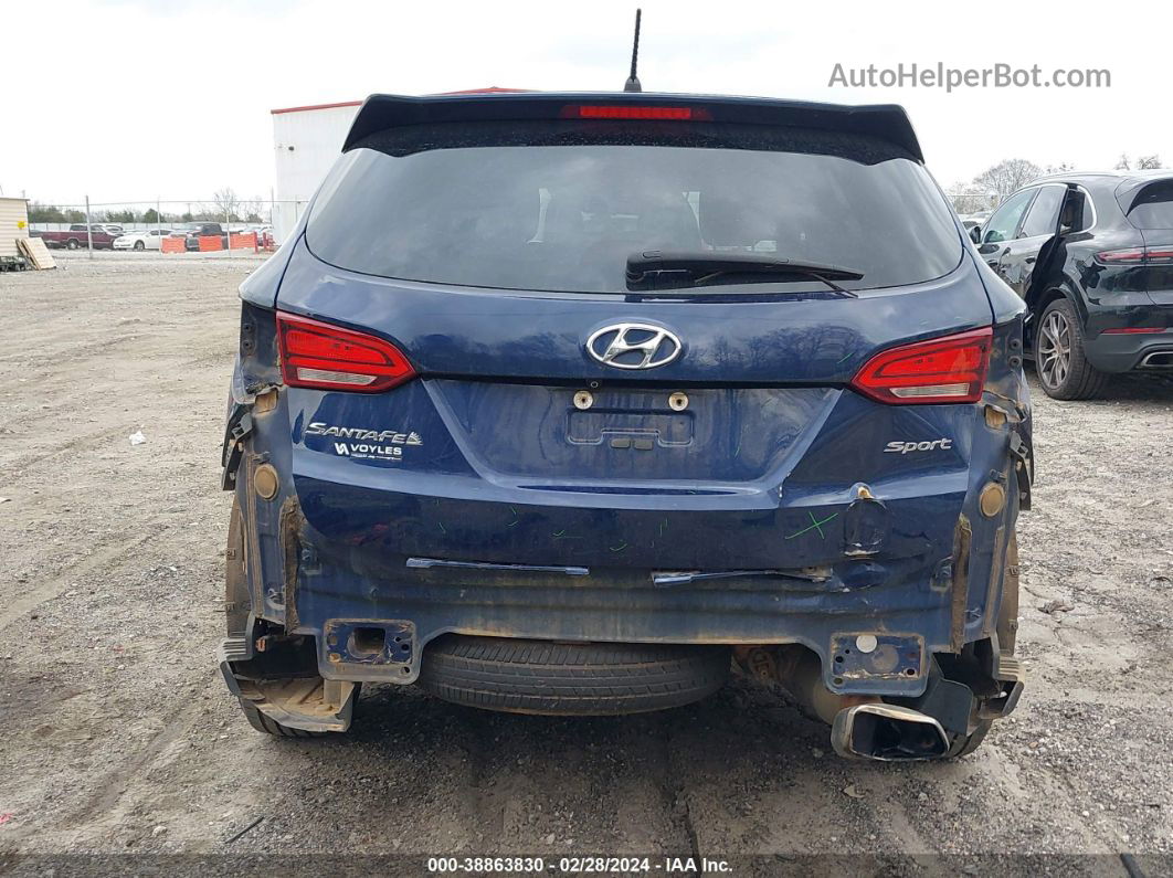 2018 Hyundai Santa Fe Sport 2.4l Blue vin: 5XYZT3LB6JG535746