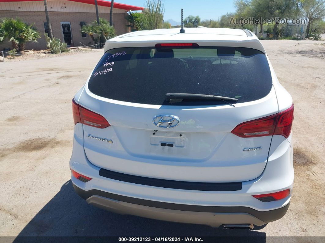 2018 Hyundai Santa Fe Sport 2.4l White vin: 5XYZT3LB6JG538579