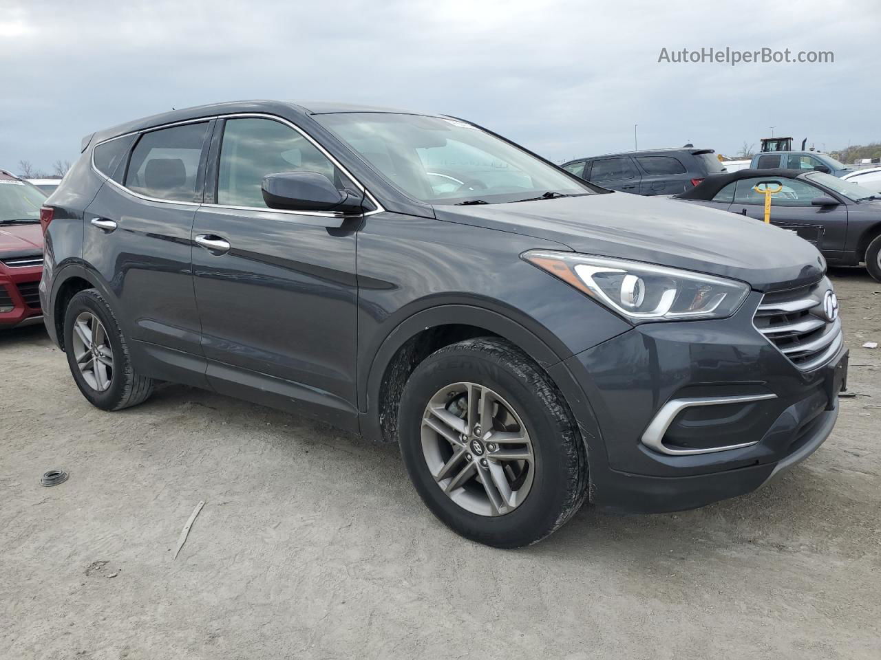 2018 Hyundai Santa Fe Sport  Gray vin: 5XYZT3LB6JG562042