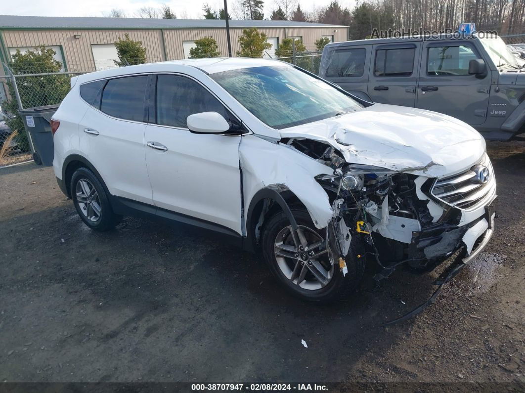 2018 Hyundai Santa Fe Sport 2.4l White vin: 5XYZT3LB6JG563045