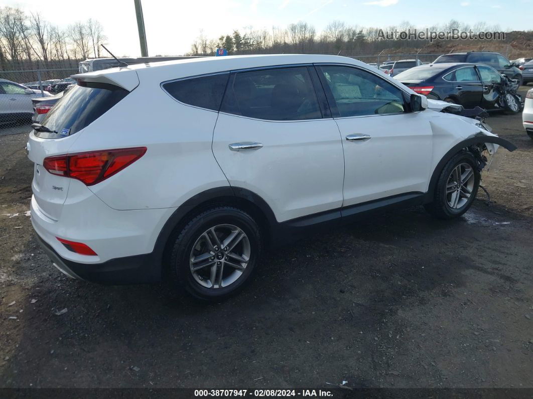 2018 Hyundai Santa Fe Sport 2.4l White vin: 5XYZT3LB6JG563045