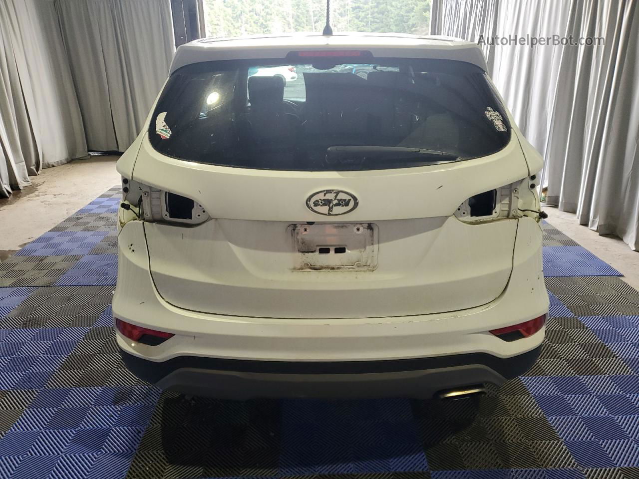 2018 Hyundai Santa Fe Sport  White vin: 5XYZT3LB6JG568214