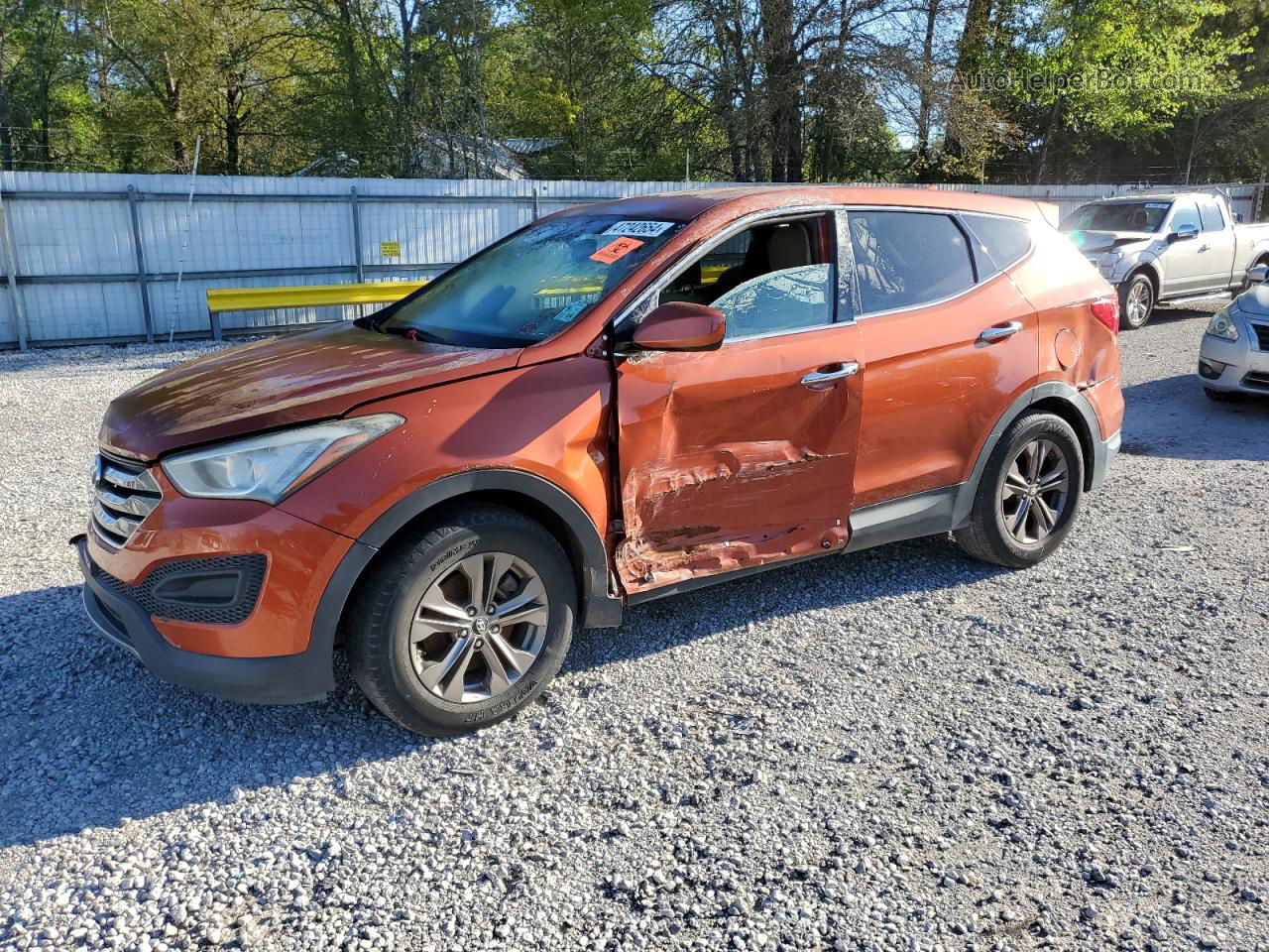 2013 Hyundai Santa Fe Sport  Orange vin: 5XYZT3LB7DG005662