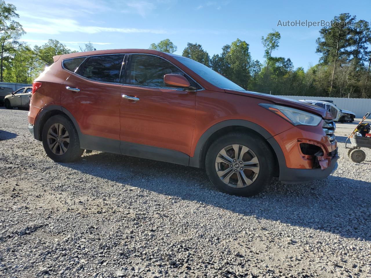 2013 Hyundai Santa Fe Sport  Orange vin: 5XYZT3LB7DG005662