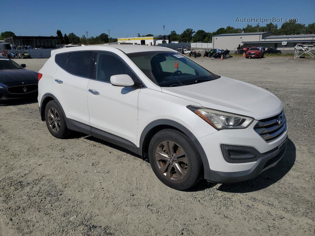 2013 Hyundai Santa Fe Sport  Белый vin: 5XYZT3LB7DG016662