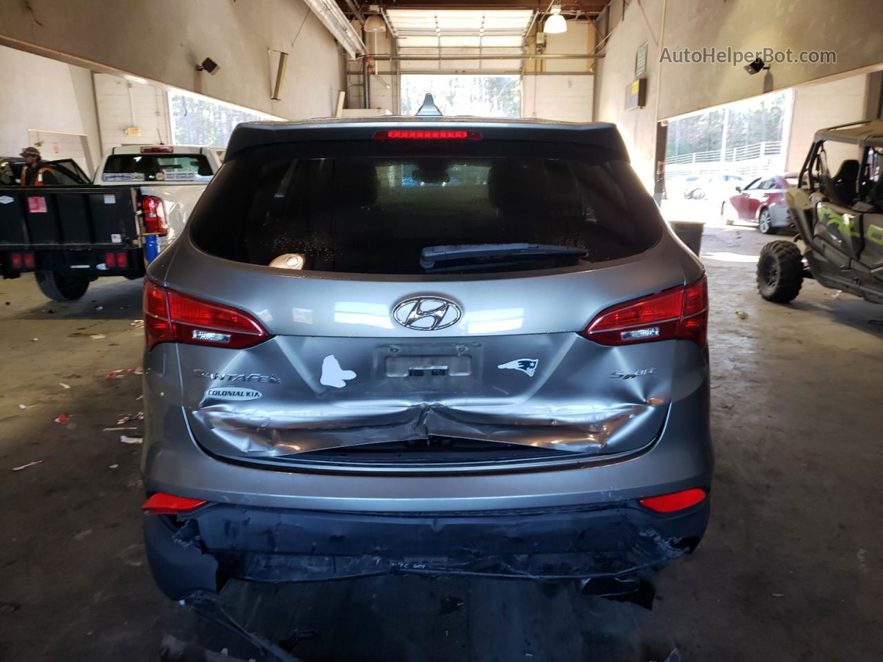 2013 Hyundai Santa Fe Sport  Gray vin: 5XYZT3LB7DG081804