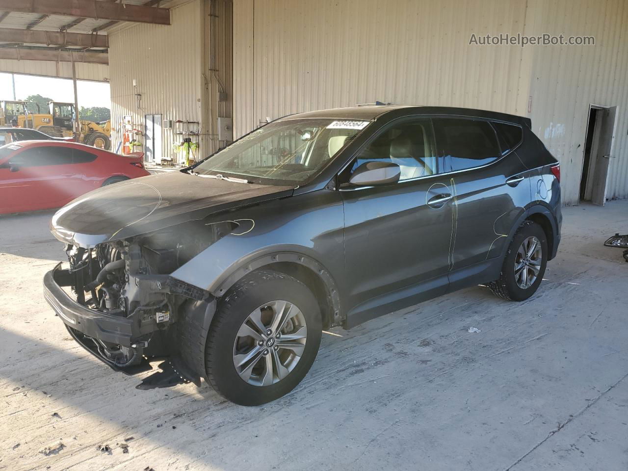 2014 Hyundai Santa Fe Sport  Gray vin: 5XYZT3LB7EG144725