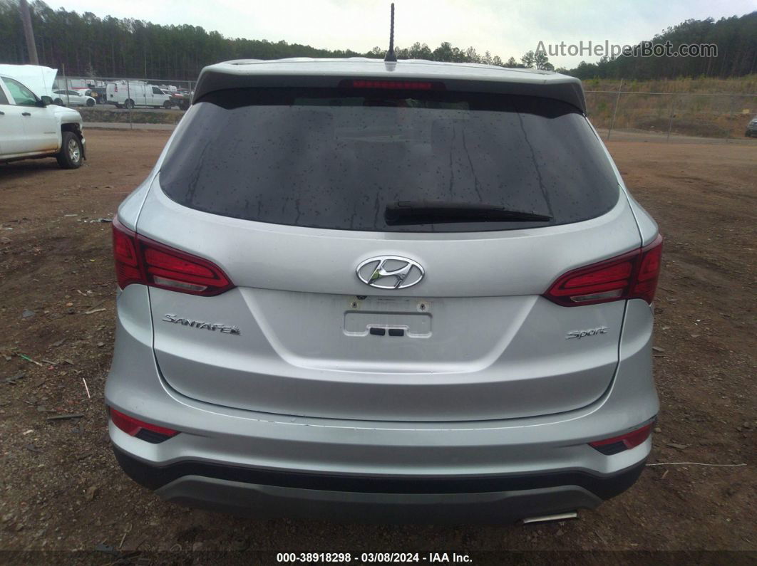 2018 Hyundai Santa Fe Sport 2.4l Silver vin: 5XYZT3LB7JG525453