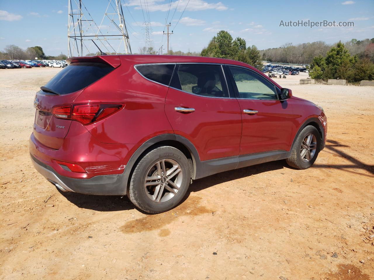 2018 Hyundai Santa Fe Sport  Red vin: 5XYZT3LB7JG527414