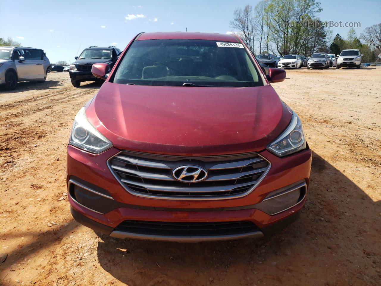 2018 Hyundai Santa Fe Sport  Red vin: 5XYZT3LB7JG527414