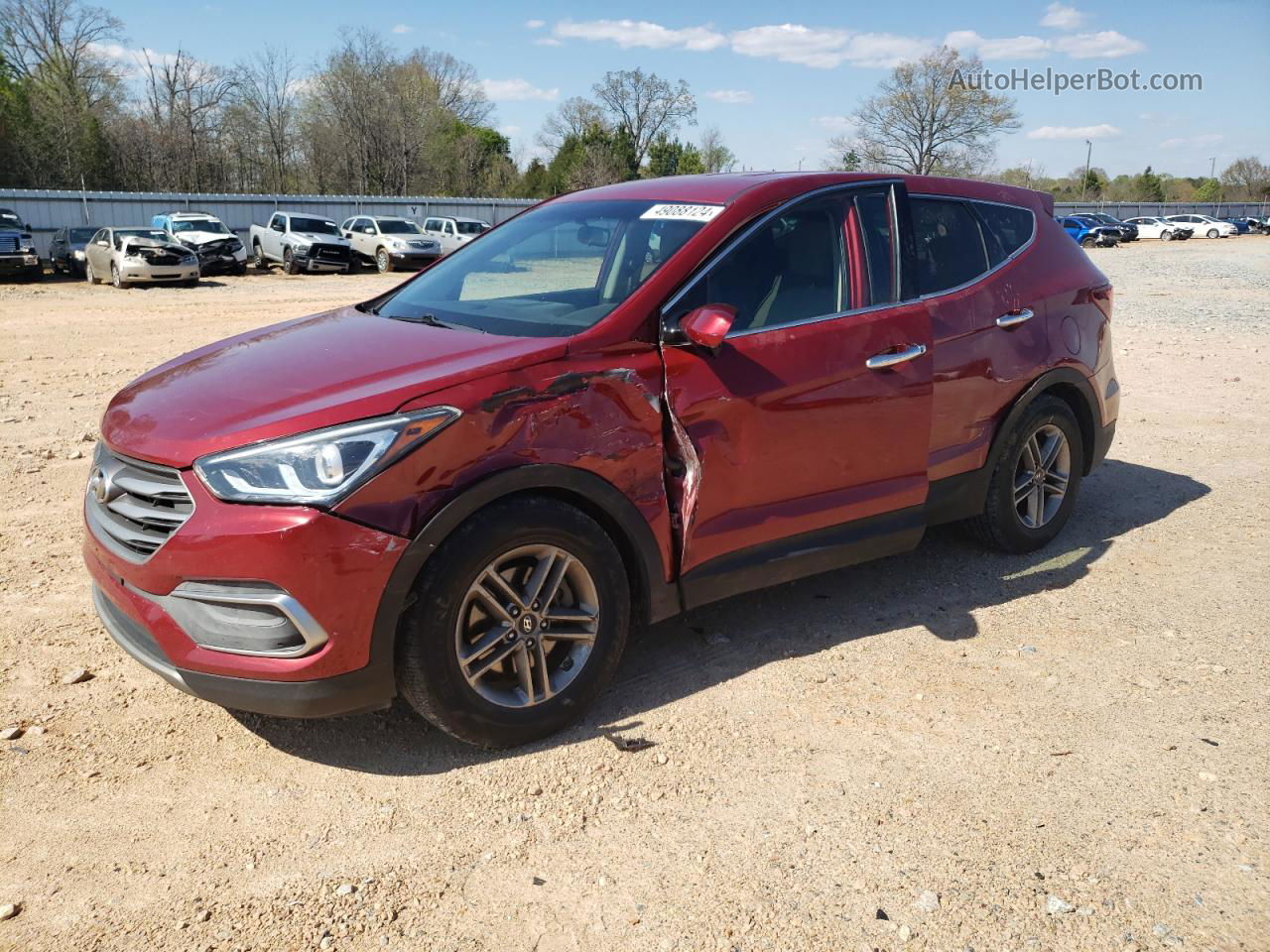 2018 Hyundai Santa Fe Sport  Red vin: 5XYZT3LB7JG527414