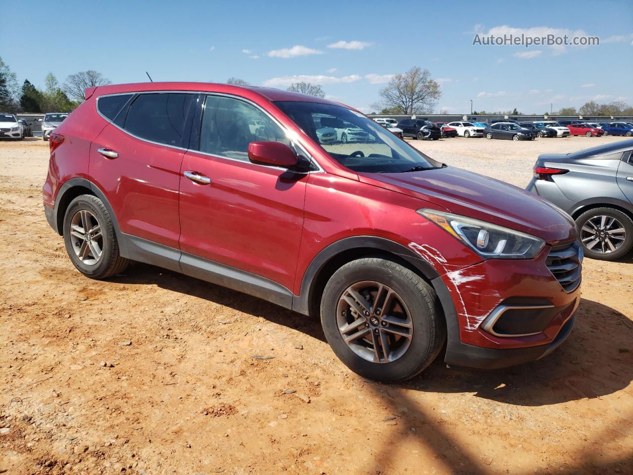 2018 Hyundai Santa Fe Sport  Красный vin: 5XYZT3LB7JG527414