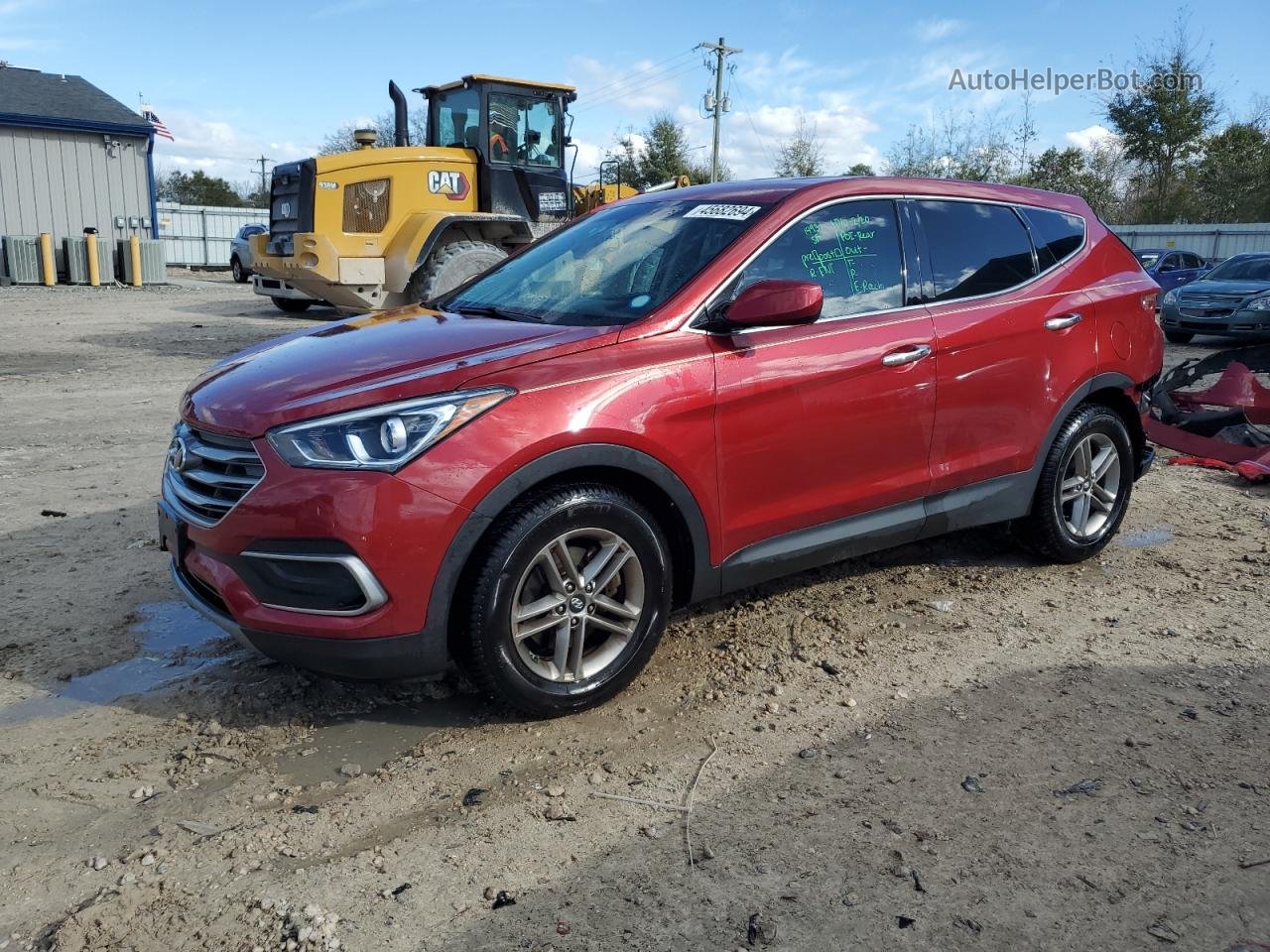 2018 Hyundai Santa Fe Sport  Maroon vin: 5XYZT3LB7JG533374