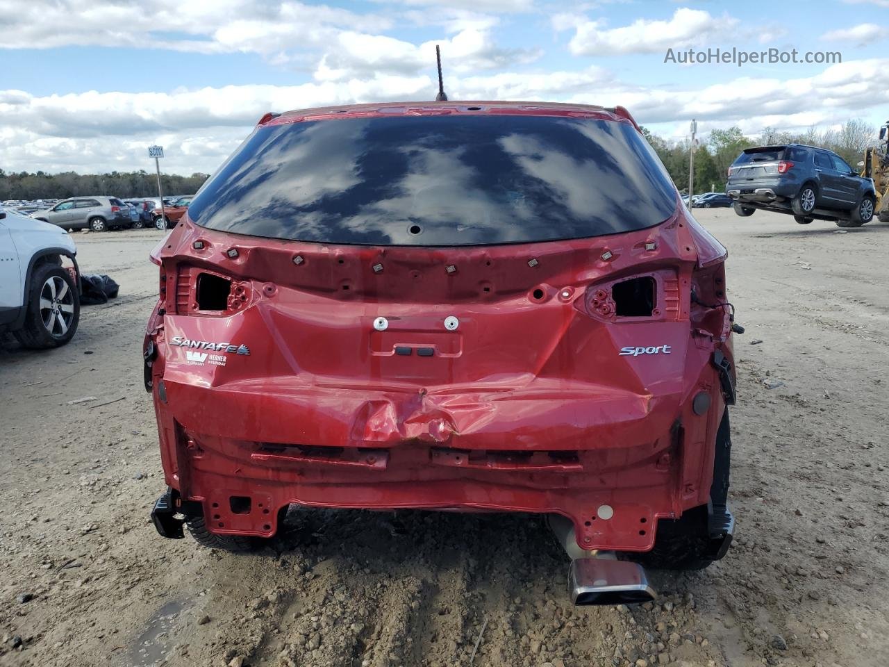 2018 Hyundai Santa Fe Sport  Maroon vin: 5XYZT3LB7JG533374