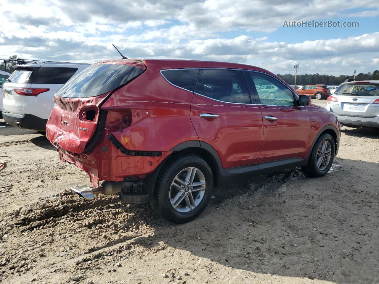 2018 Hyundai Santa Fe Sport  Maroon vin: 5XYZT3LB7JG533374