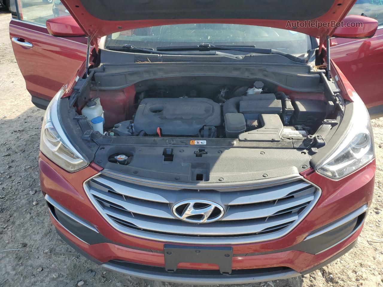 2018 Hyundai Santa Fe Sport  Maroon vin: 5XYZT3LB7JG533374