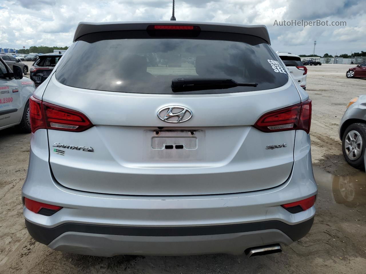 2018 Hyundai Santa Fe Sport  Silver vin: 5XYZT3LB7JG555830