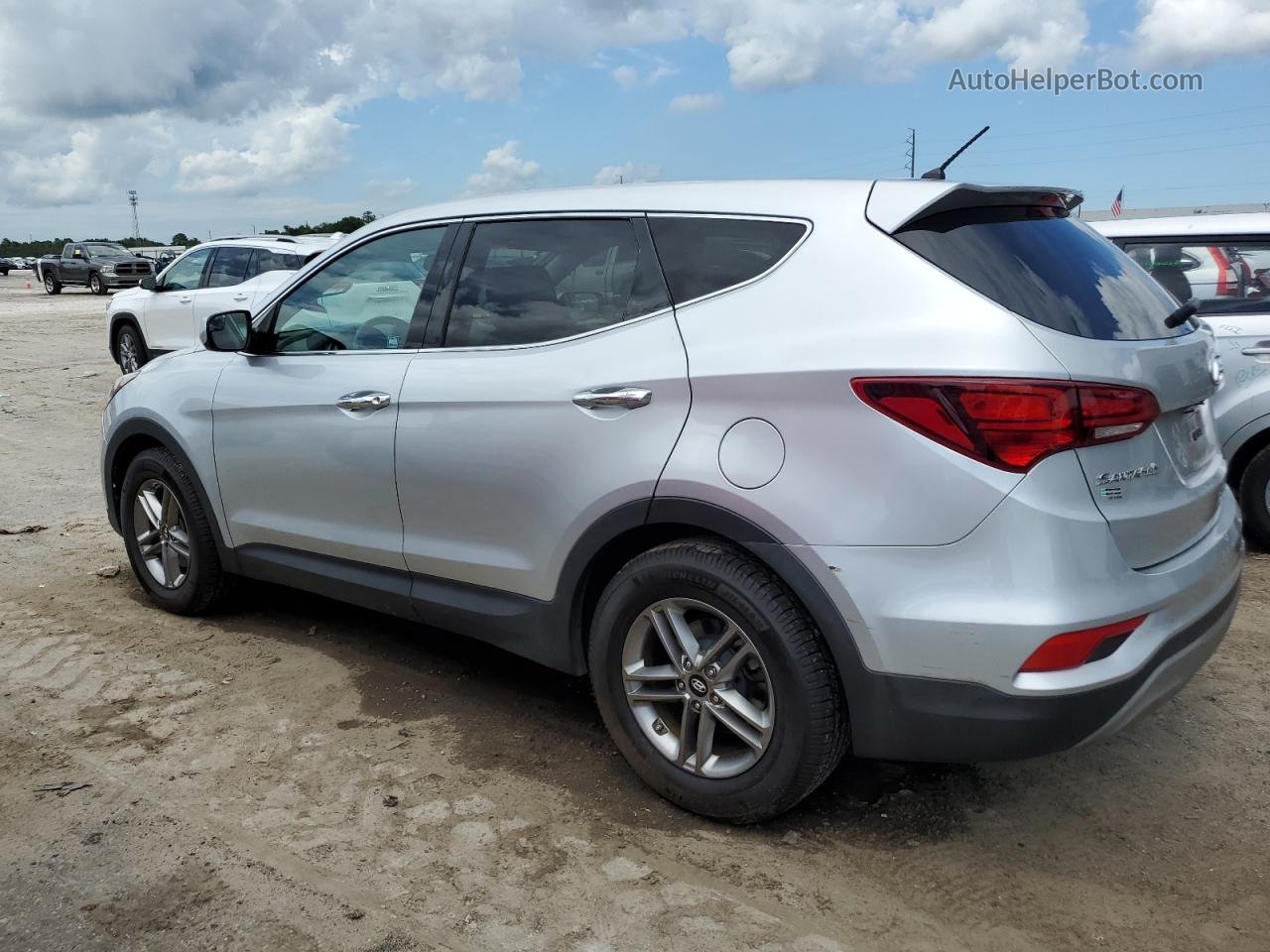 2018 Hyundai Santa Fe Sport  Silver vin: 5XYZT3LB7JG555830