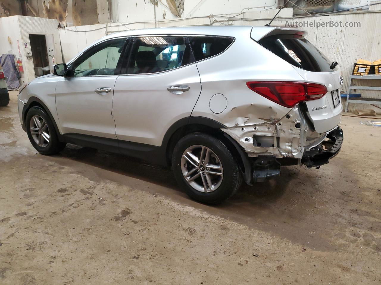 2018 Hyundai Santa Fe Sport  Silver vin: 5XYZT3LB7JG560073