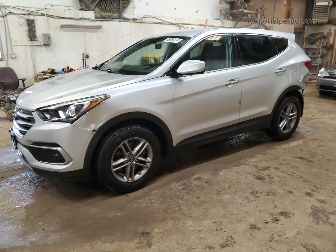 2018 Hyundai Santa Fe Sport  Silver vin: 5XYZT3LB7JG560073