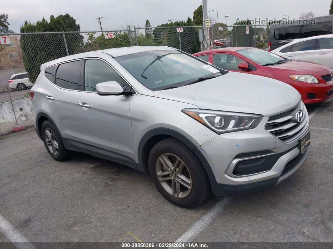 2018 Hyundai Santa Fe Sport 2.4l Silver vin: 5XYZT3LB7JG569761