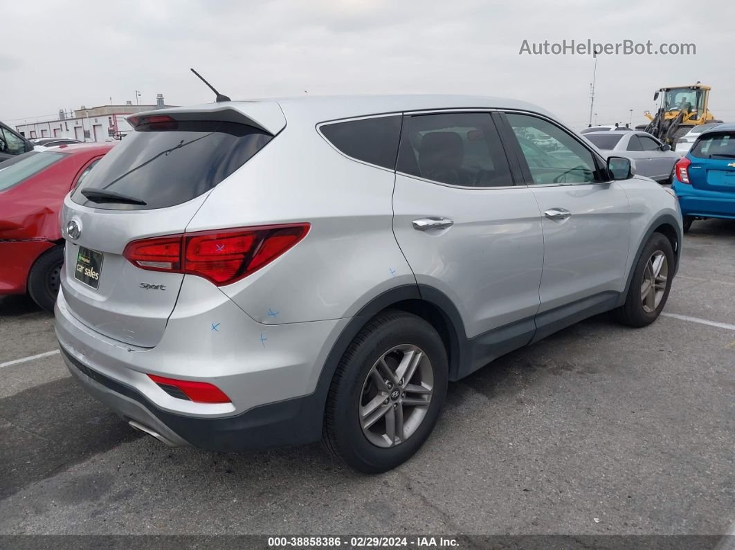 2018 Hyundai Santa Fe Sport 2.4l Silver vin: 5XYZT3LB7JG569761