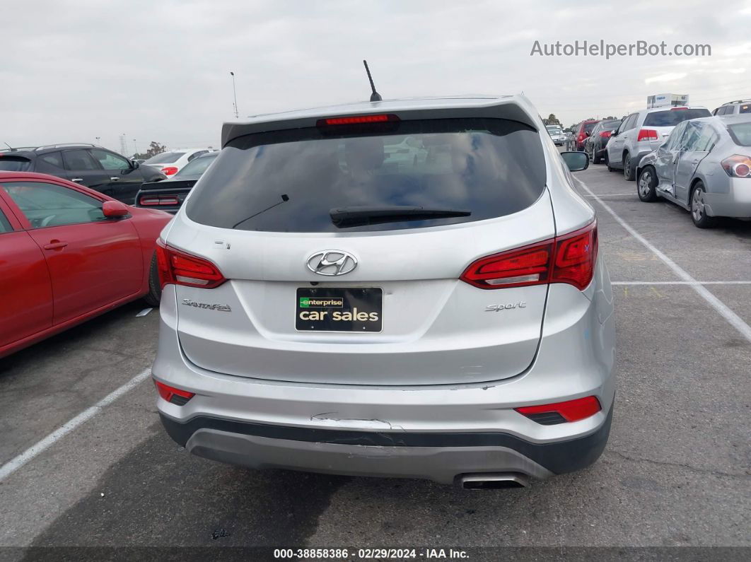 2018 Hyundai Santa Fe Sport 2.4l Silver vin: 5XYZT3LB7JG569761