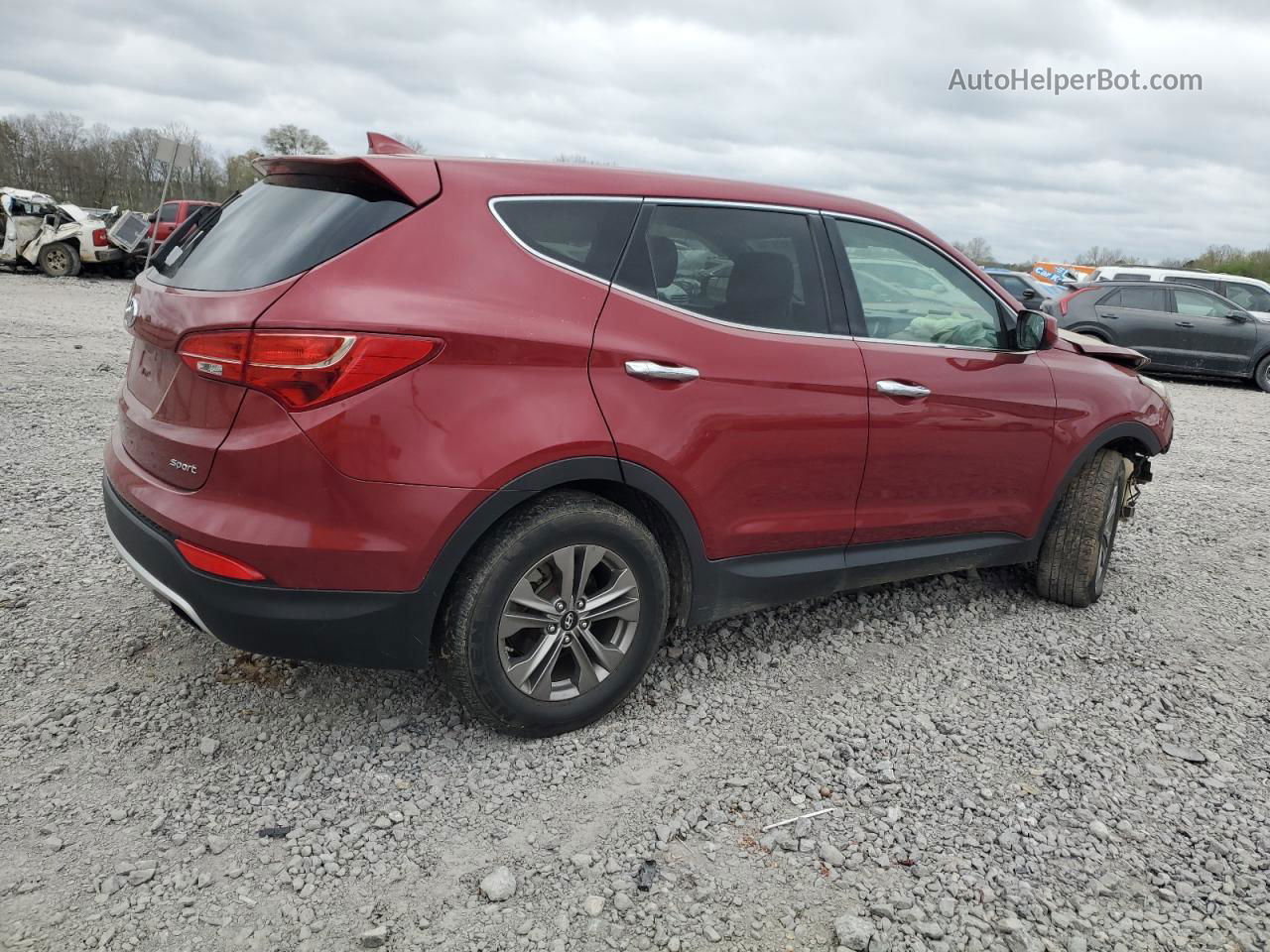 2015 Hyundai Santa Fe Sport  Красный vin: 5XYZT3LB8FG300210