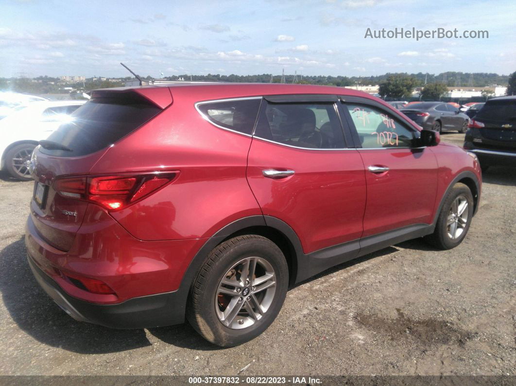 2018 Hyundai Santa Fe Sport 2.4l Maroon vin: 5XYZT3LB8JG527065