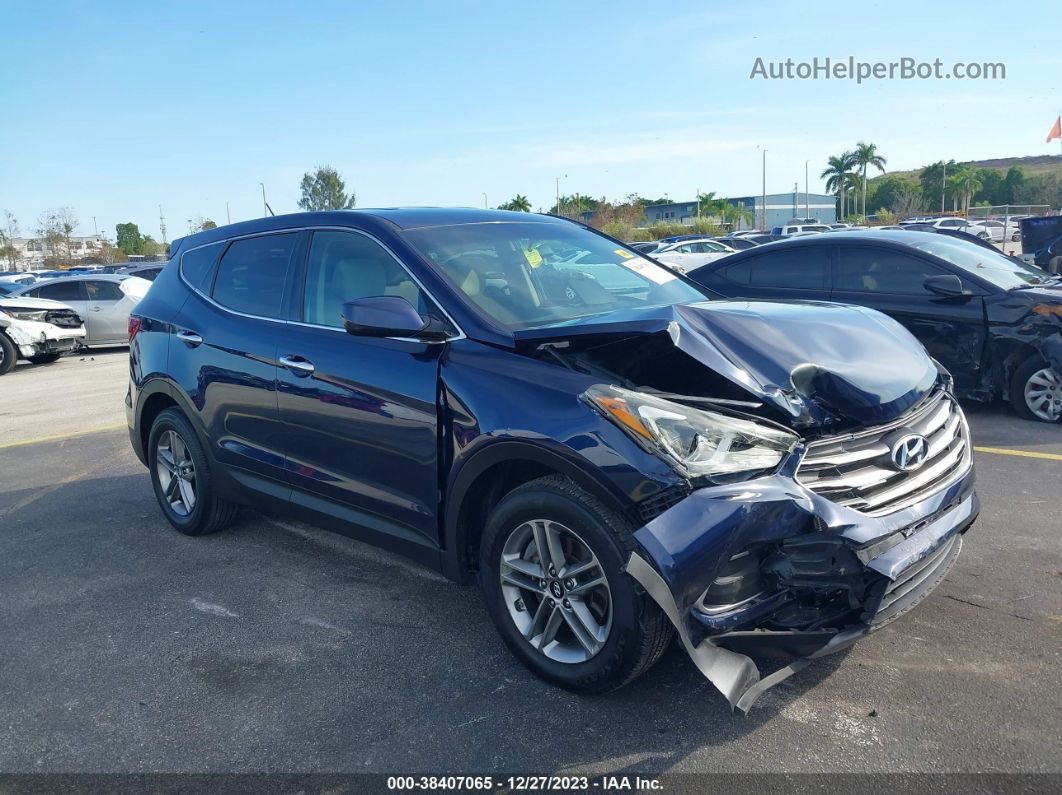 2018 Hyundai Santa Fe Sport 2.4l Blue vin: 5XYZT3LB8JG533819