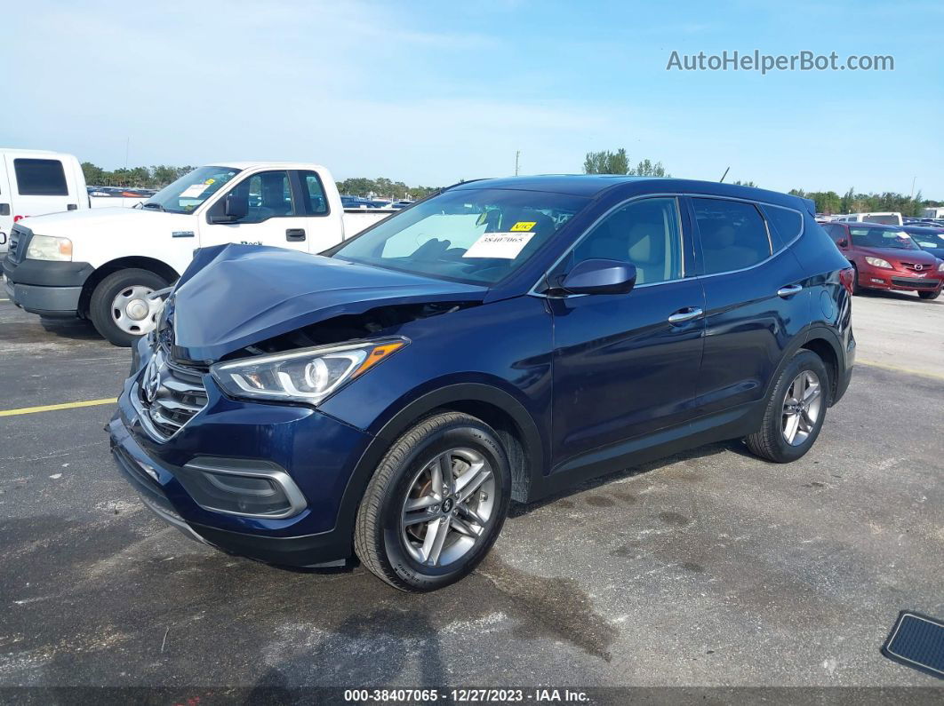 2018 Hyundai Santa Fe Sport 2.4l Blue vin: 5XYZT3LB8JG533819