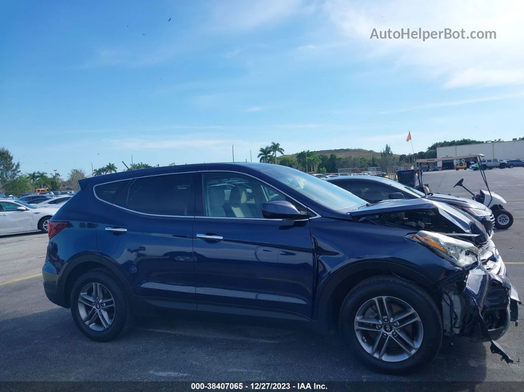 2018 Hyundai Santa Fe Sport 2.4l Blue vin: 5XYZT3LB8JG533819