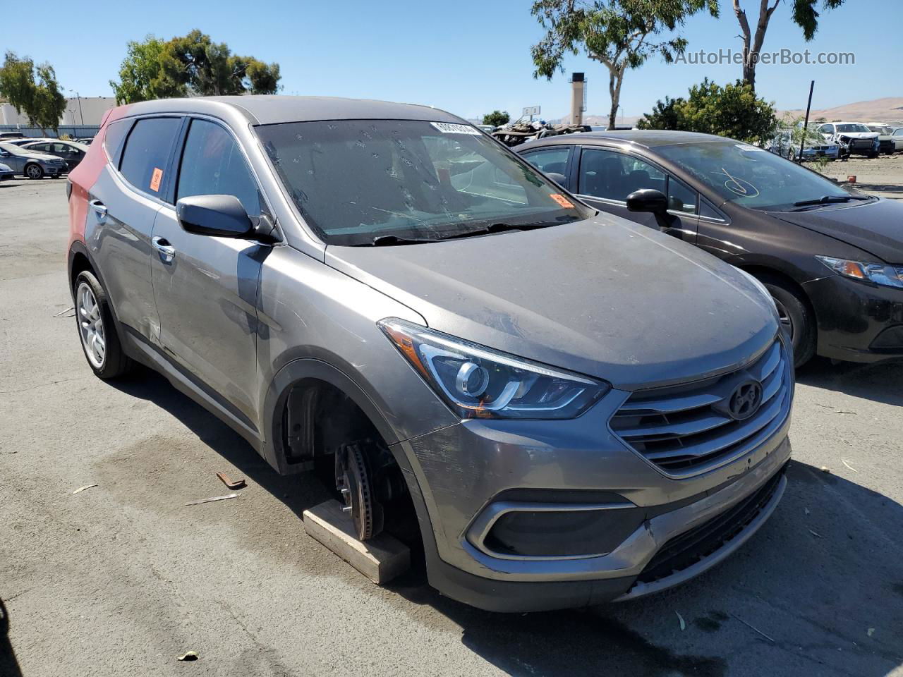 2018 Hyundai Santa Fe Sport  Gray vin: 5XYZT3LB8JG538521