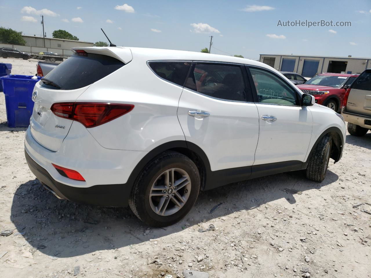 2018 Hyundai Santa Fe Sport  Белый vin: 5XYZT3LB8JG562592