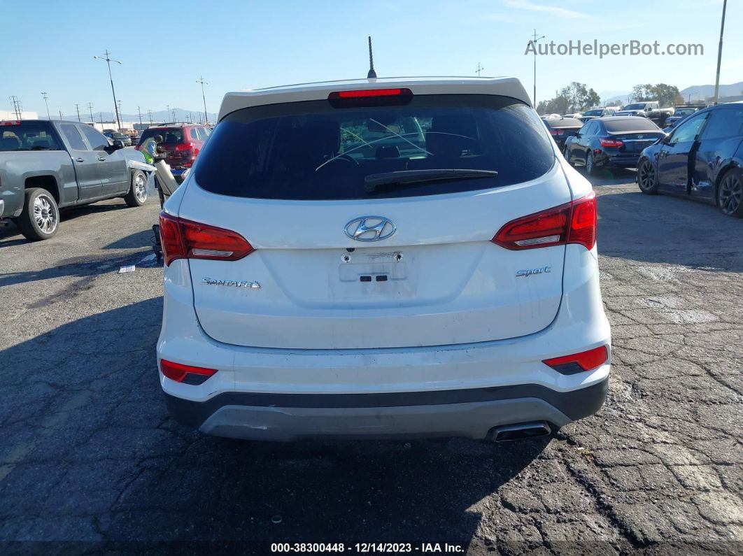 2018 Hyundai Santa Fe Sport 2.4l White vin: 5XYZT3LB8JG568702