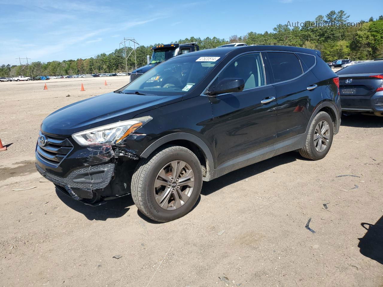 2015 Hyundai Santa Fe Sport  Black vin: 5XYZT3LB9FG241412