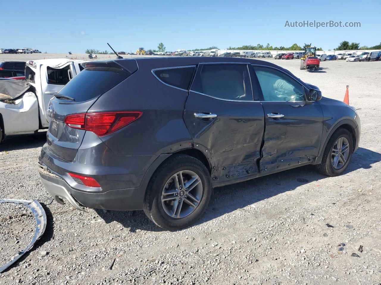 2018 Hyundai Santa Fe Sport  Charcoal vin: 5XYZT3LB9JG511814