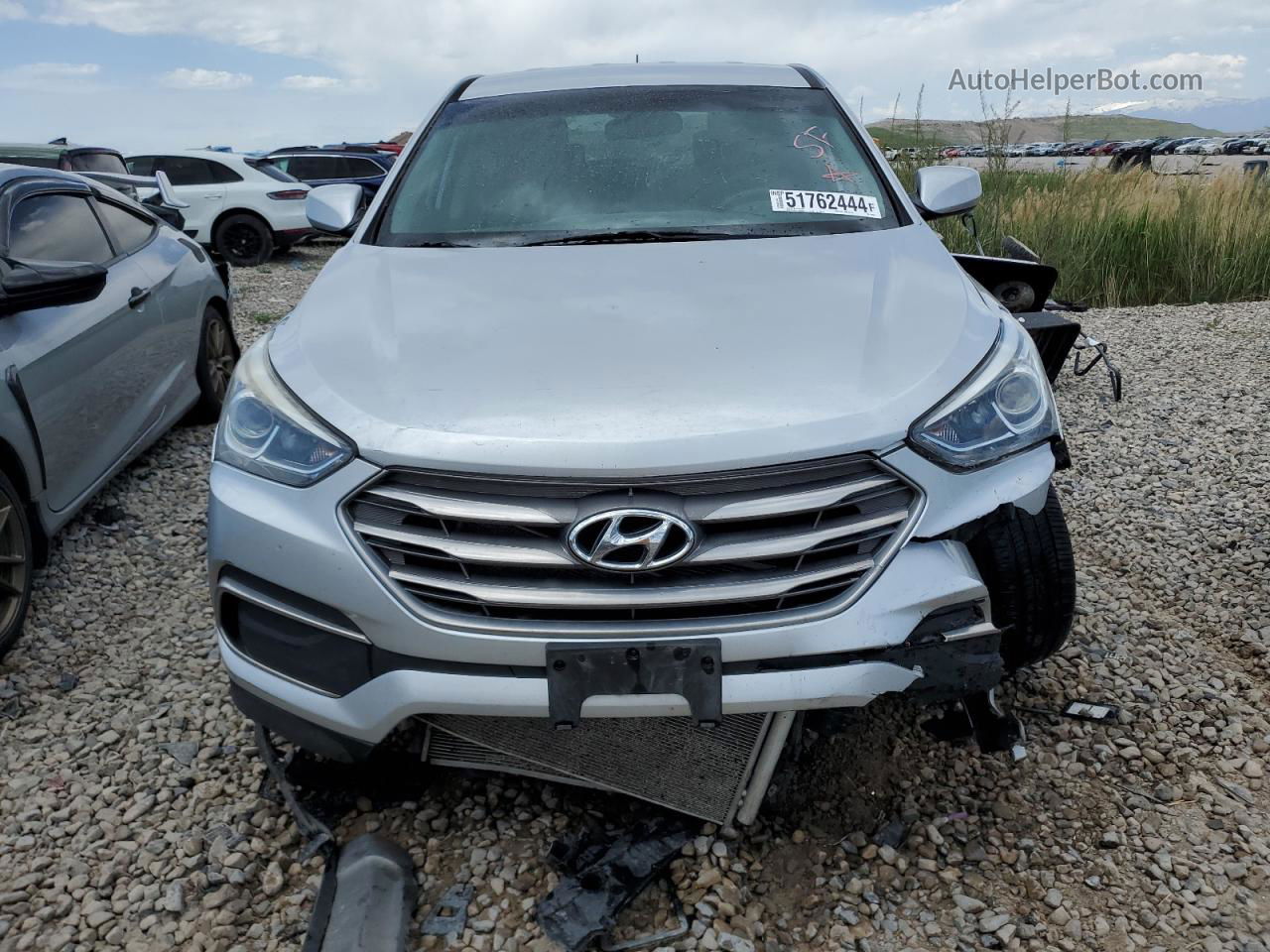 2018 Hyundai Santa Fe Sport  Silver vin: 5XYZT3LB9JG528810