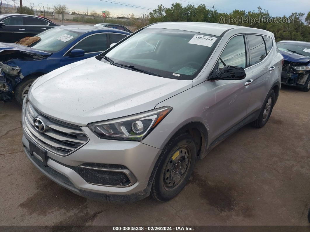 2018 Hyundai Santa Fe Sport 2.4l Silver vin: 5XYZT3LB9JG534557