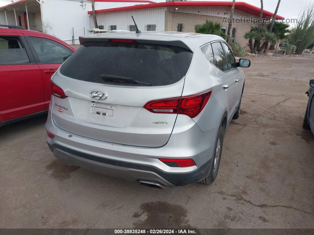 2018 Hyundai Santa Fe Sport 2.4l Silver vin: 5XYZT3LB9JG534557