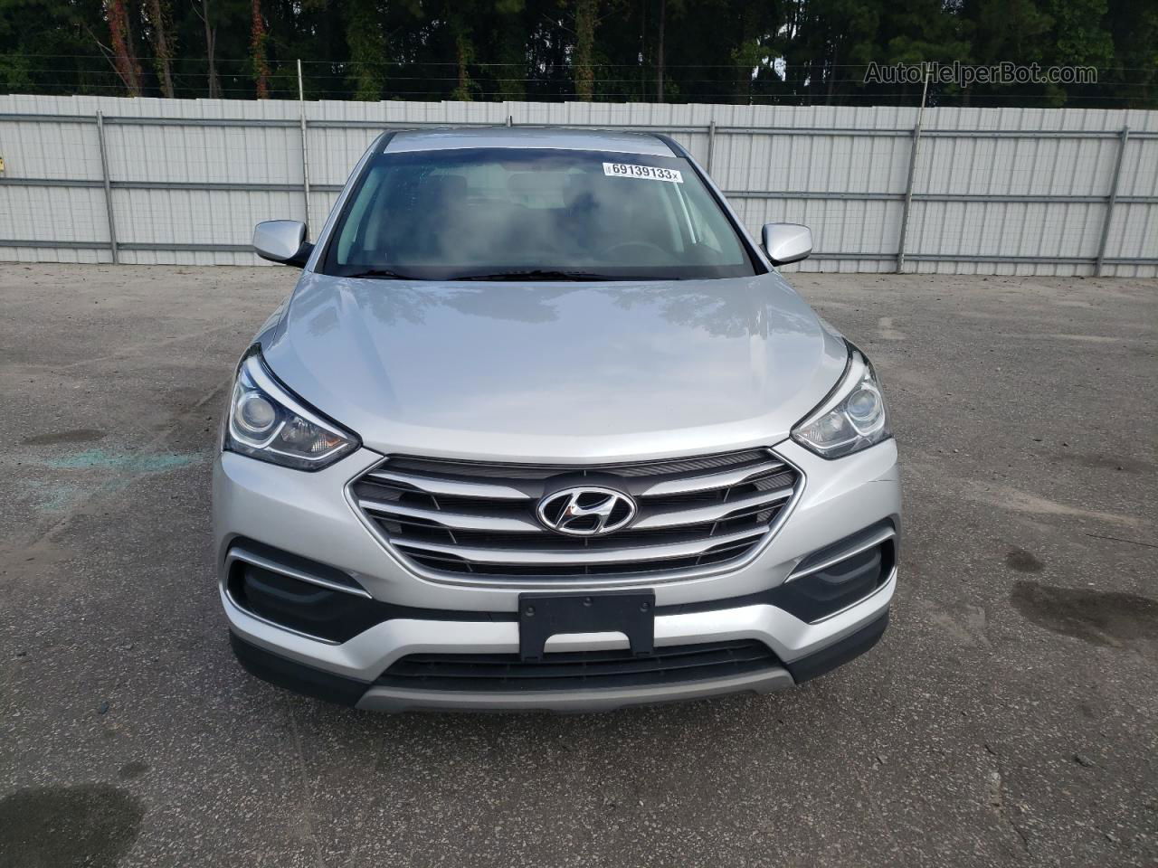 2018 Hyundai Santa Fe Sport  Silver vin: 5XYZT3LB9JG551228